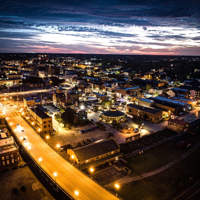 Old Towne Drone Shot